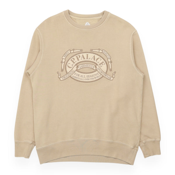 Palace x CP Company Classic Over Dyed Crew Jumper Sweatshirt