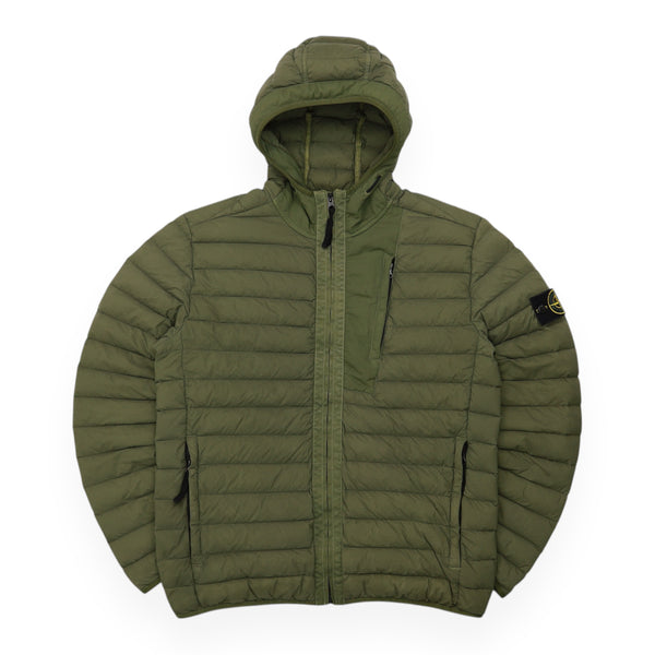 Stone Island Loom Woven Down Chambers Stretch Nylon-TC Puffer Jacket