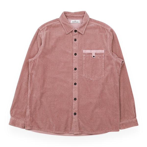 Stone Island New Season Spellout Courduroy Overshirt