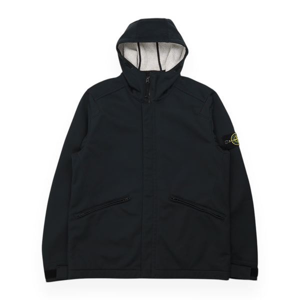 Stone Island Soft Shell-R Terry Hooded Jacket