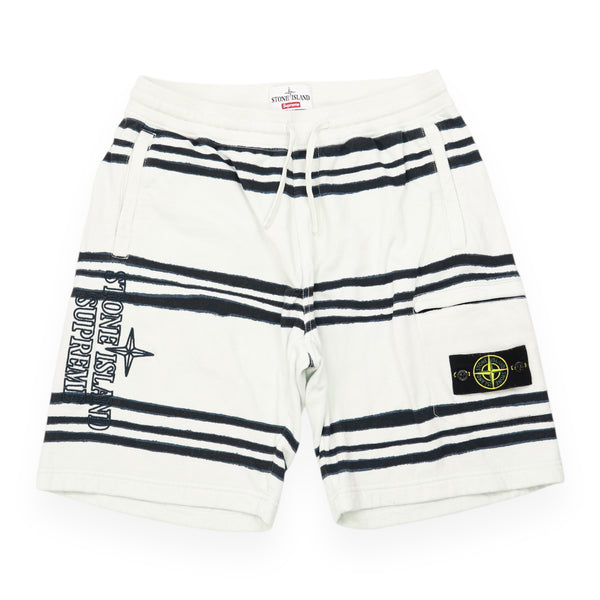 Supreme x Stone Island Warp Striped Shorts