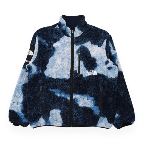 Supreme x The North Face Bleached Denim Fleece Jacket