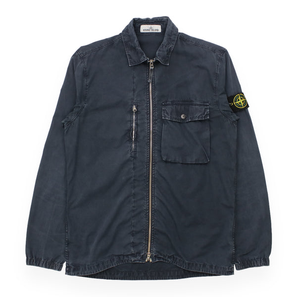 Stone Island Garment Dyed Cotton Overshirt