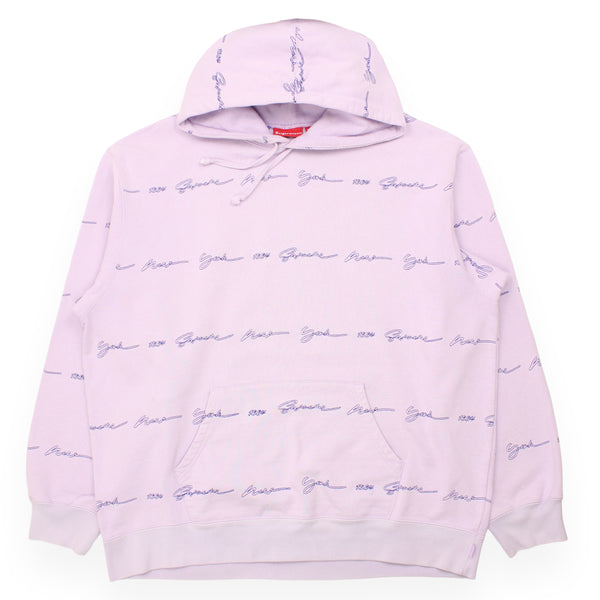 Supreme Embroidered Script Stripe Hoodie