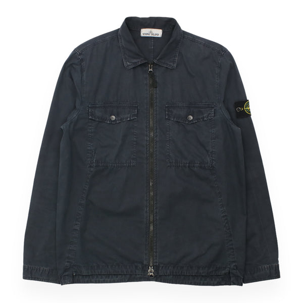 Stone Island Garment Dyed Cotton Pocket Overshirt