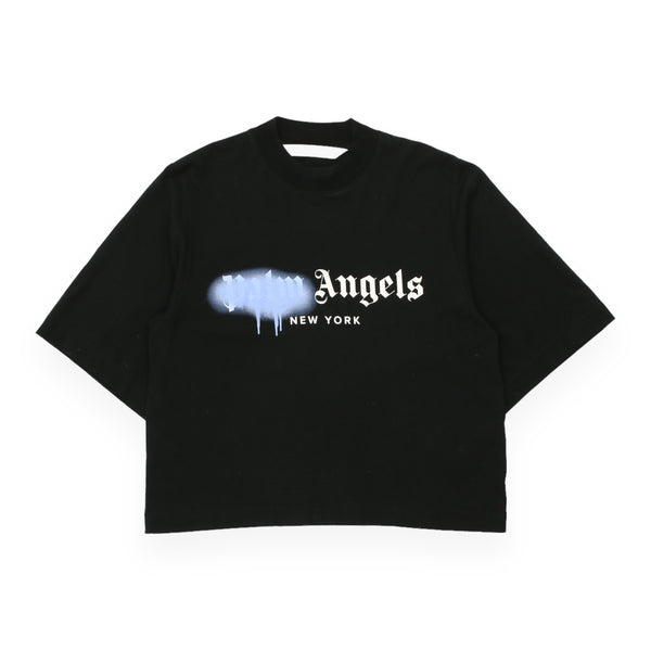 Palm Angels New York Sprayed Cropped T-shirt