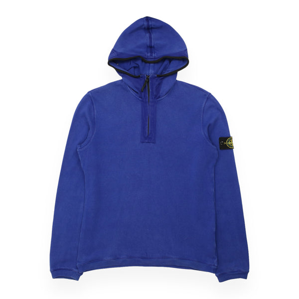 Stone Island Hooded Half Zip Jumper Sweatshirt