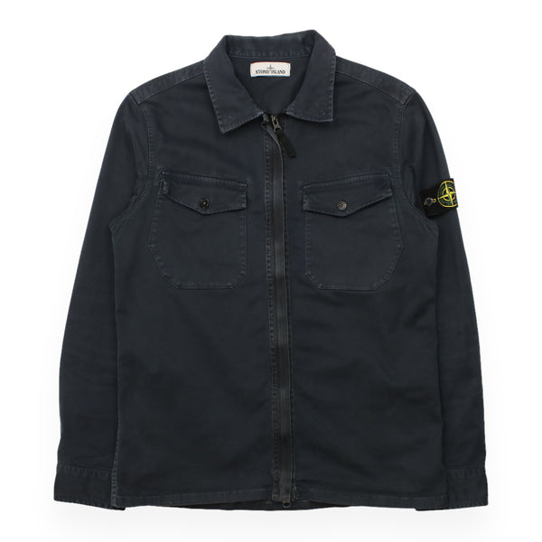 Stone Island Garment Dyed Cotton Overshirt