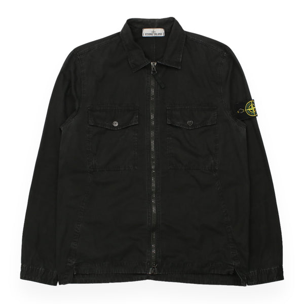 Stone Island Garment Dyed Cotton Overshirt