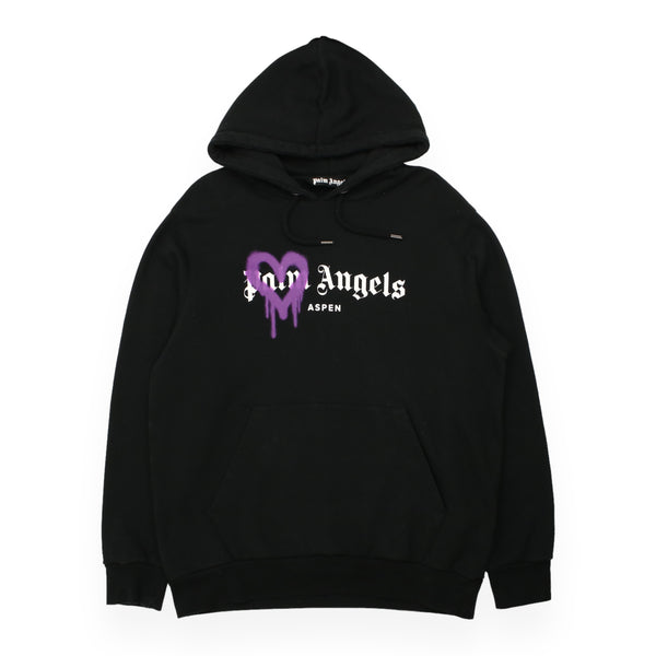 Palm Angels Spray Heart Aspen Hoodie