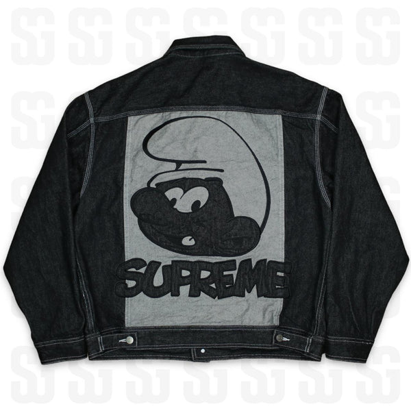 Supreme Smurfs Denim Trucker Jacket